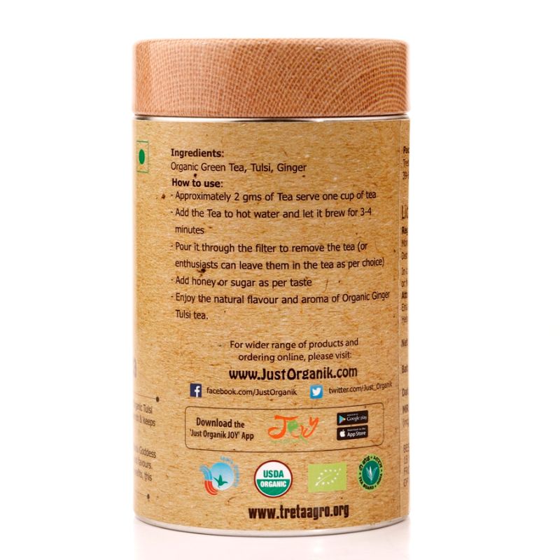 Orgenik: Ginger Tulsi Tea from brand Just Organik