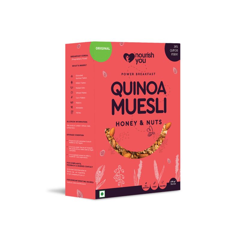 Orgenik: Quinoa Muesli - Honey & Nuts from brand Nourish You
