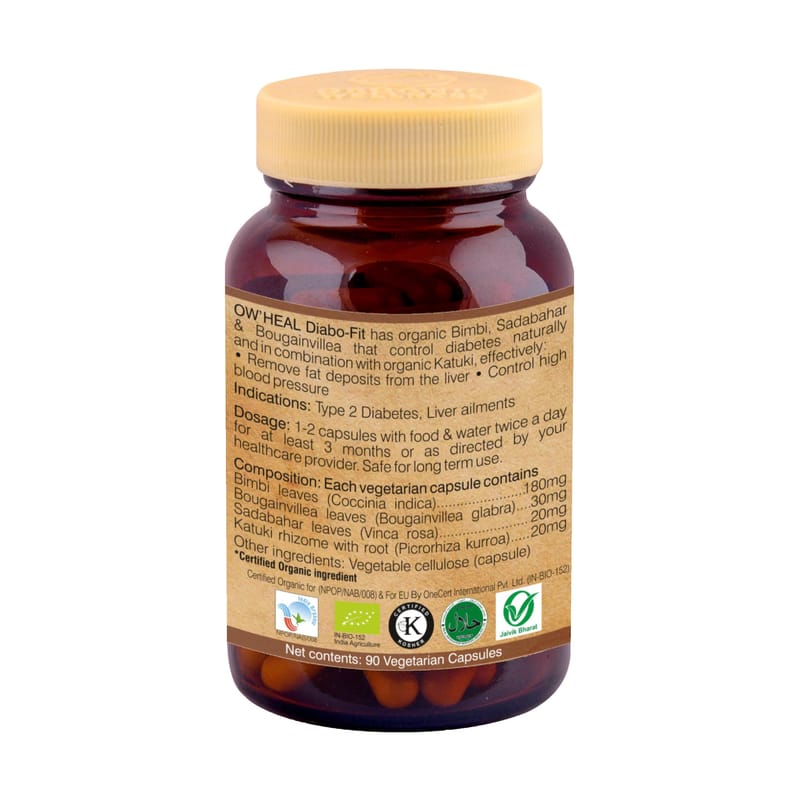Orgenik: Shop Diabo-Fit 90 Capsules from the brand Organic Wellness