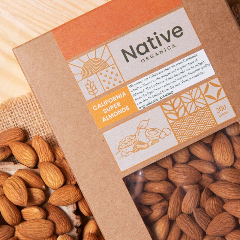 Orgenik: Almonds California - Super from the brand Native Organica 