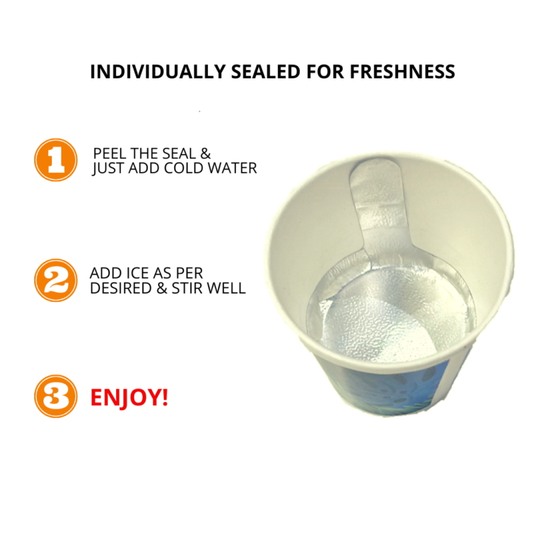 Orgenik: Shop Instant Iced Tea-in-CUP (Orange) | 10 X 200 ml Cups from brand Teaology