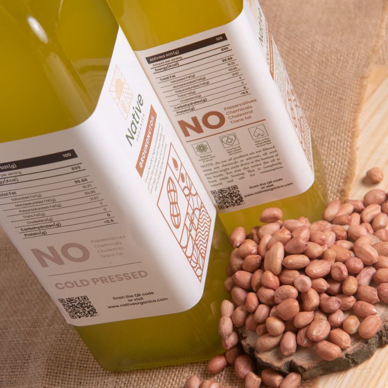Orgenik: Cold Pressed Ground Nut Oil from the brand Native Organica 