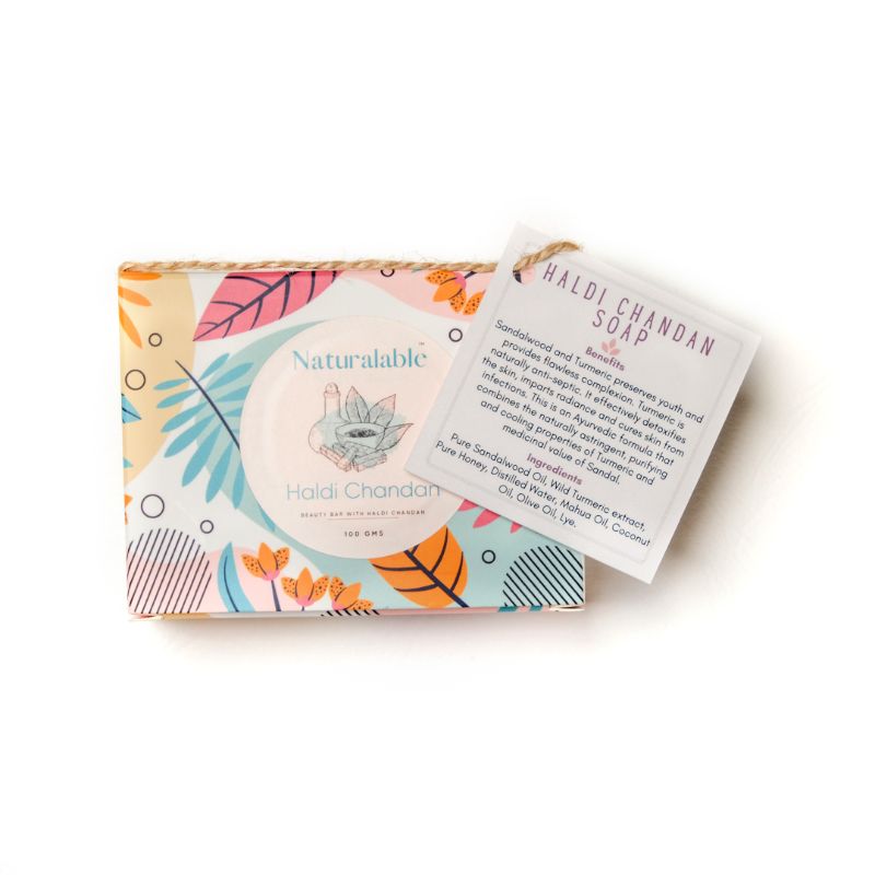 Orgenik: Haldi Chandan Soap from the brand Naturalable