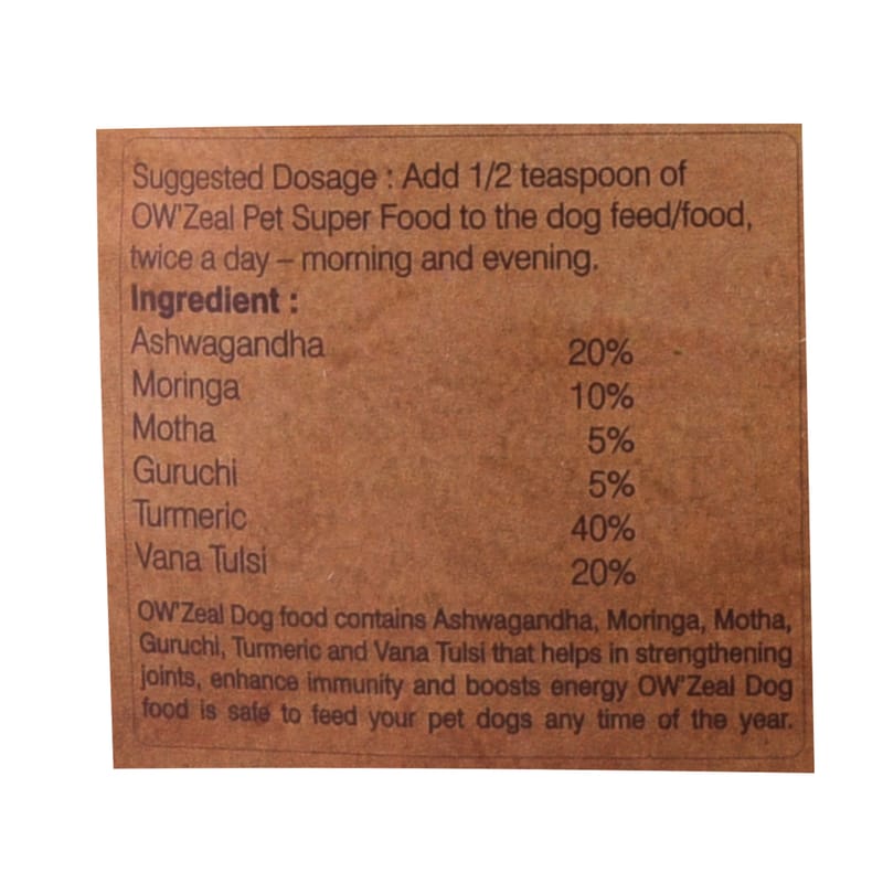 Orgenik: Shop Dog Superfood 100 g from the brand Organic Wellness