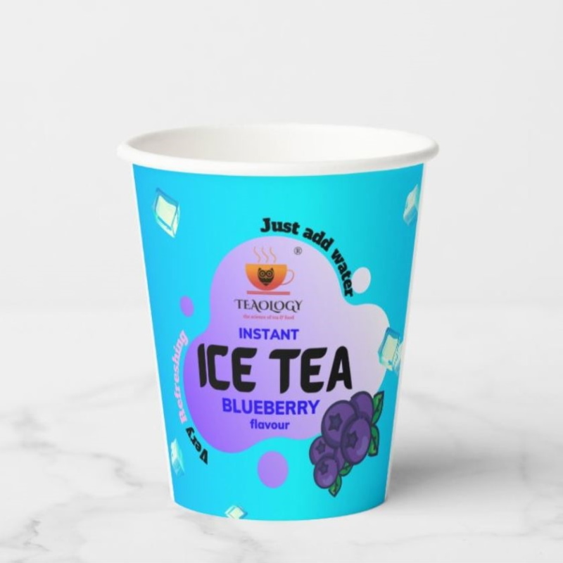 Orgenik: Shop Instant Iced Tea-in-CUP (Blue Berry) | 10 X 200 ml Cups Cups from brand Teaology
