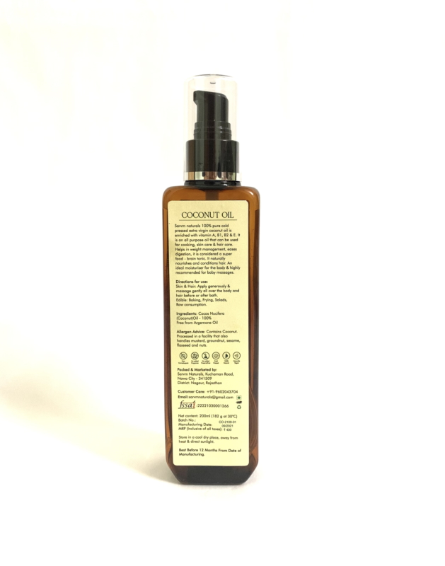 Orgenik: Shop Coconut Oil - Cold Pressed | Single Origin from brand Sarvm Naturals