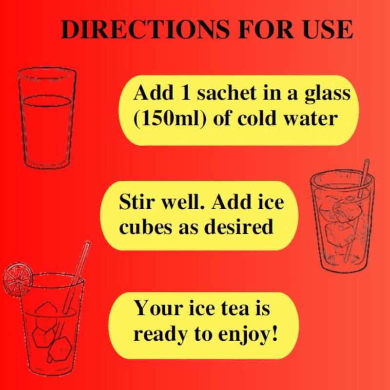 Orgenik: Shop Instant Ice Tea - Peach | (15 Sachets) from brand Teaology