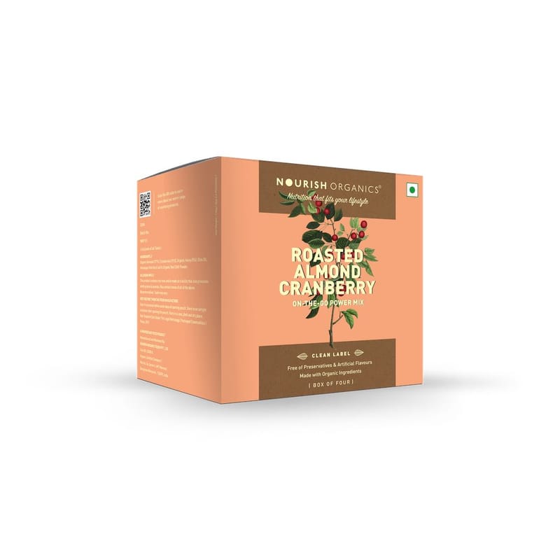 Orgenik: Shop Roasted Almond Cranberry (Pack of 4) from the brand Nourish Organics