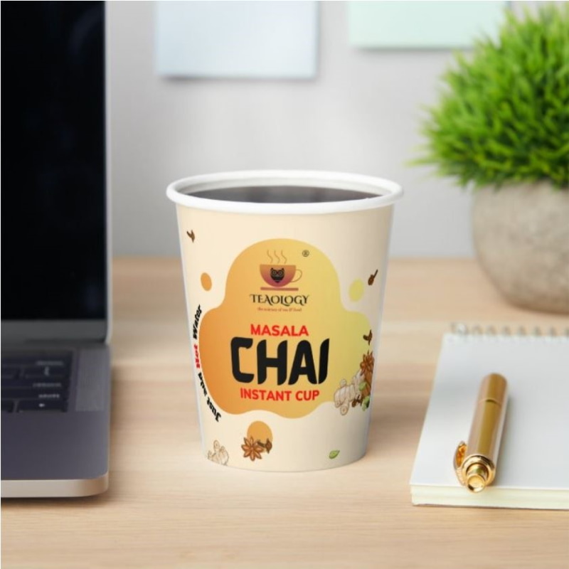 Orgenik: Shop Instant Masala Chai CUPS | 10 X 200ml Cups from brand Teaology