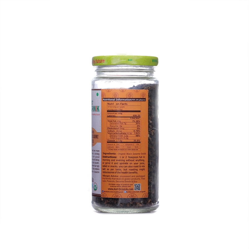 Orgenik: Black Sesame Seeds from brand Just Organik