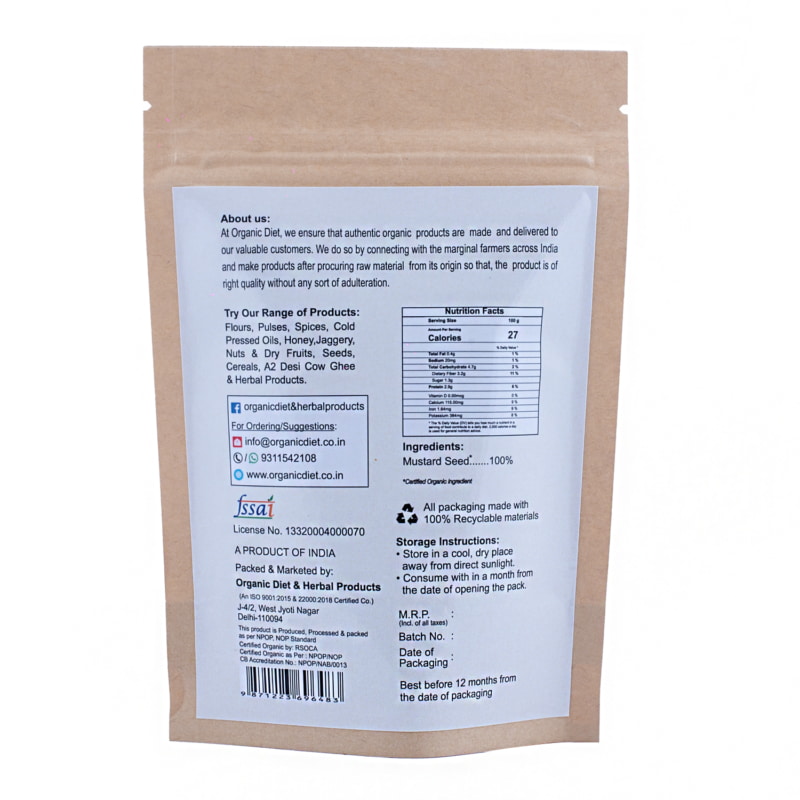 Orgenik: Shop Organic Mustard Seed(Rai) from the brand Organic Diet