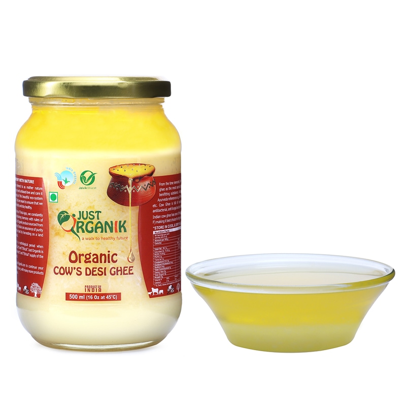 Orgenik: Cow Desi Ghee from brand Just Organik