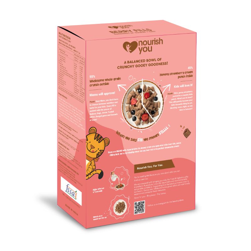 Orgenik: Stawberry Fills Quinoa-Ragi from brand Nourish You