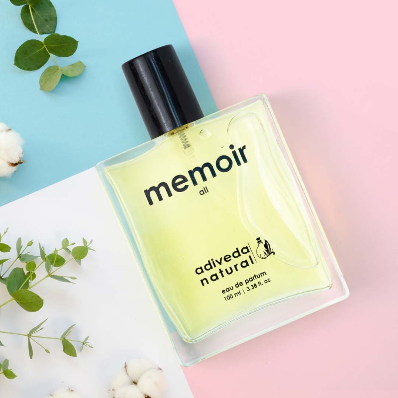 Orgenik: Shop Memoir Eau de Parfum - Pure Mysore Sandalwood Perfume For Men & Women from the brand Adiveda Naturals