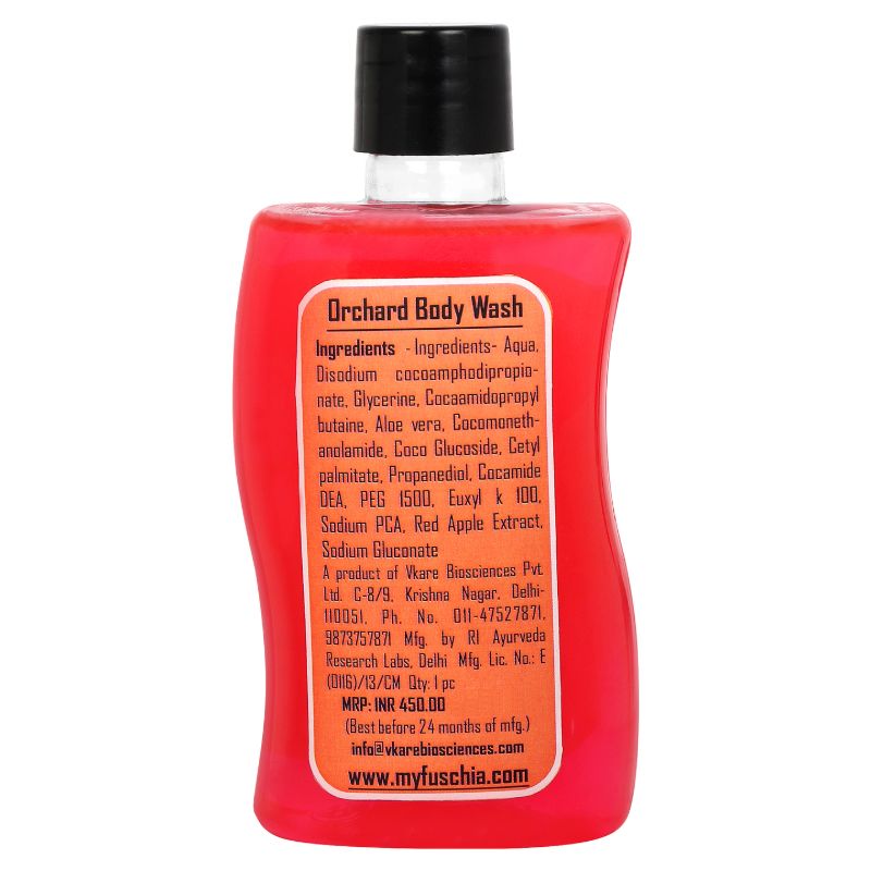 Orgenik: Orchard Red Apple Soap Free Body Wash from the brand Fuschia 