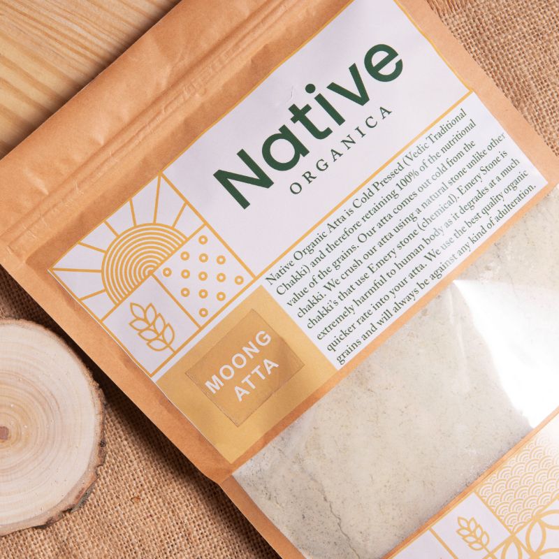Orgenik: Cold Pressed Moong Atta from the brand Native Organica 