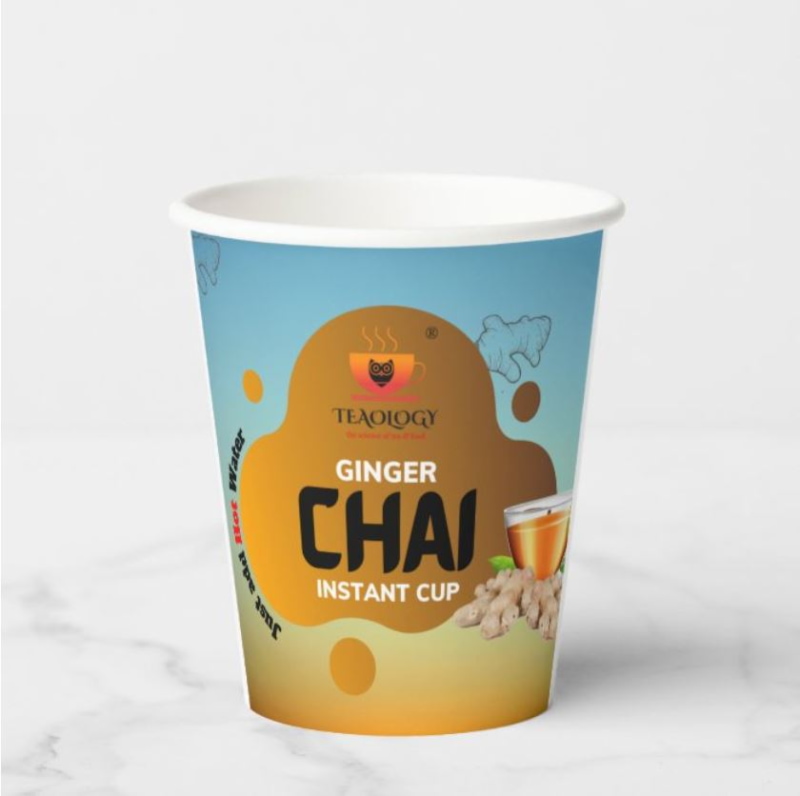 Orgenik: Shop Instant Ginger Chai CUPS | 10 X 150 ml from brand Teaology