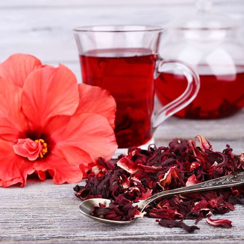 Orgenik: Shop Hibiscus Green Tea | (15 Pyramid Tea Bags) from brand Teaology