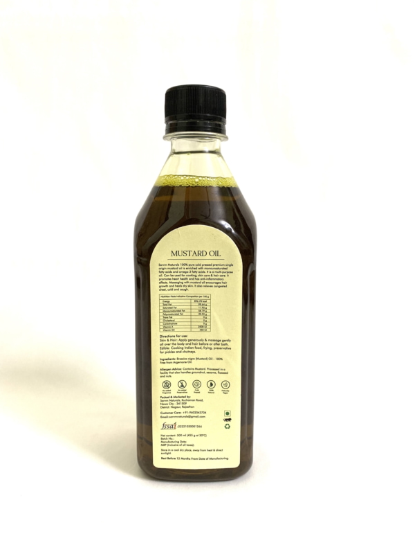 Orgenik: Shop Mustard Oil - Cold Pressed | Single Origin from brand Sarvm Naturals
