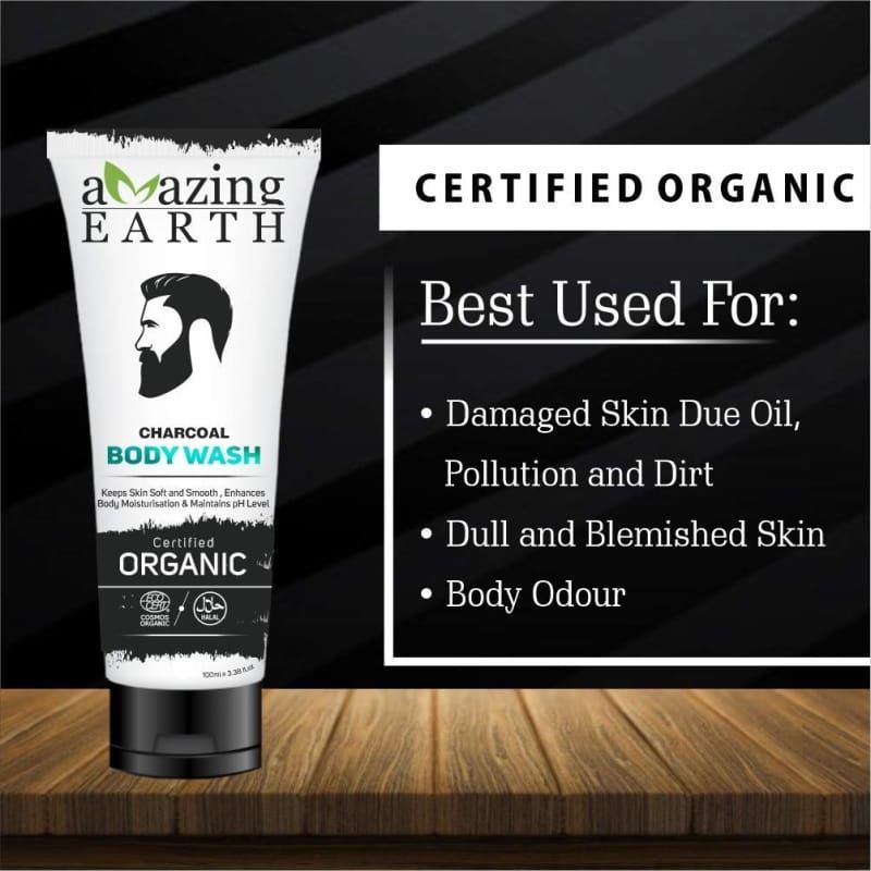 Orgenik: Shop Charcoal Body Wash from the brand AMAzing EARTH Vegetal