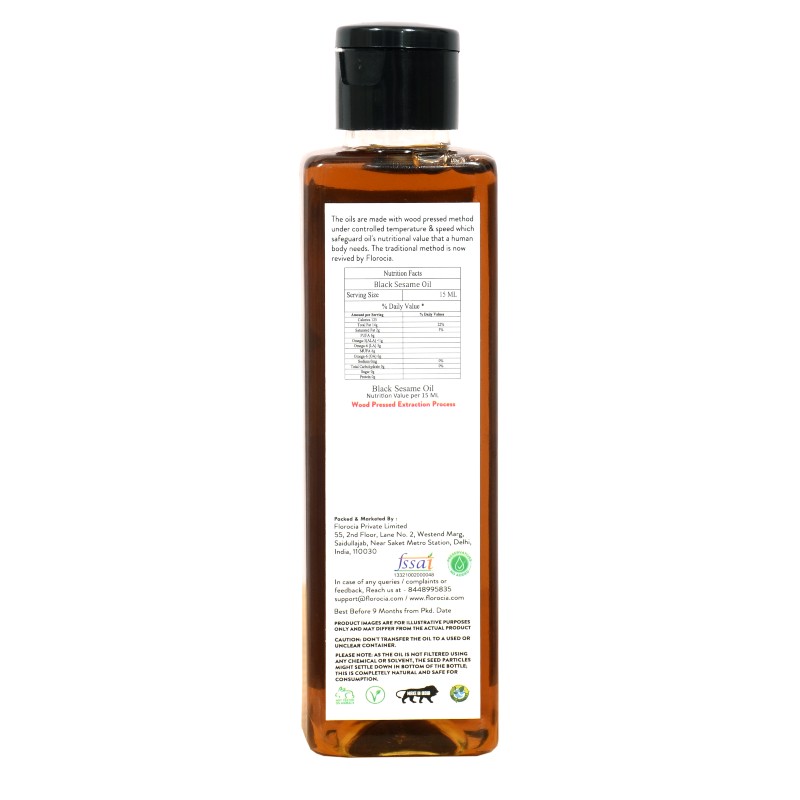 Orgenik: Black Sesame Oil (Plastic Bottle) from brand Florocia