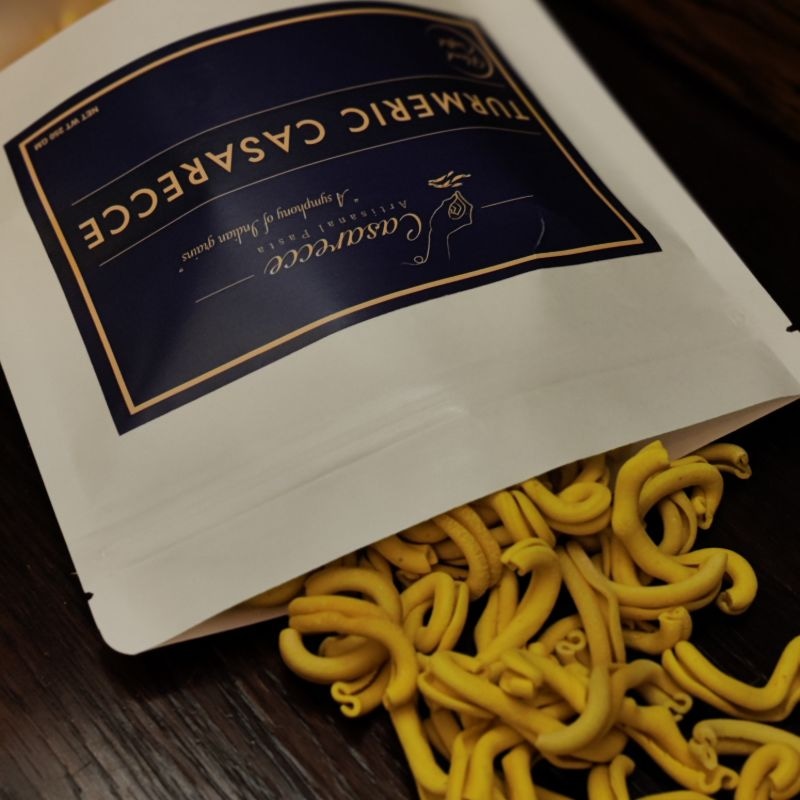 Orgenik: Turmeric Casarecce from brand Casarecce Artisanal Pasta