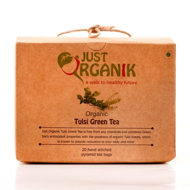 Orgenik: Ginger Tulsi Tea Bags from brand Just Organik