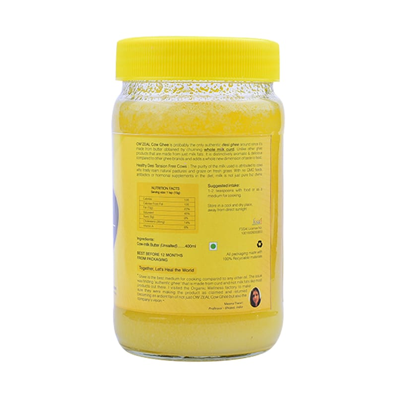 Orgenik: Shop Cow Ghee 400 ml from the brand Organic Wellness