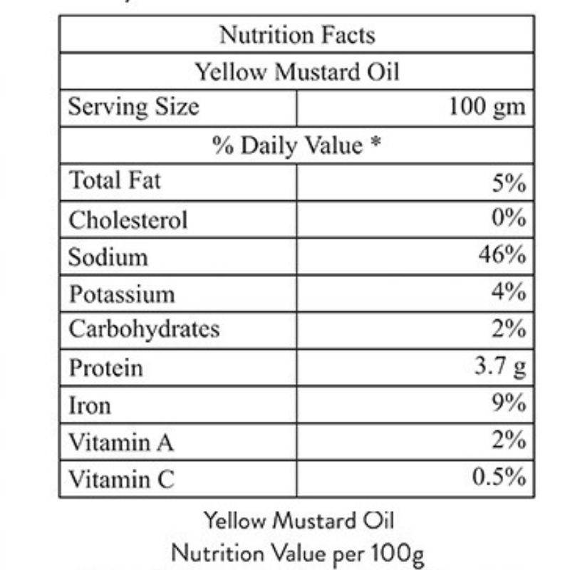 Orgenik: Cold Pressed Yellow Mustard Oil (Glass Bottle) from brand Florocia