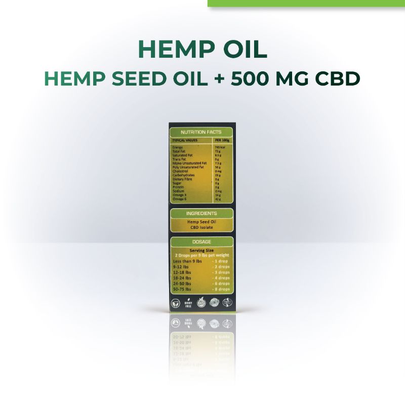 Orgenik: Hemp Oil with 500mg CBD for Pets from the brand Cure By Design