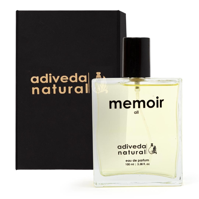 Orgenik: Shop Memoir Eau de Parfum - Pure Mysore Sandalwood Perfume For Men & Women from the brand Adiveda Naturals