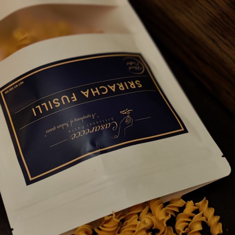 Orgenik: Sriracha Fusilli from brand Casarecce Artisanal Pasta