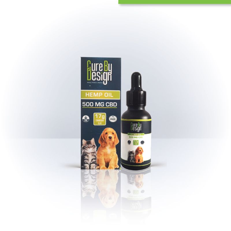Orgenik: Hemp Oil with 500mg CBD for Pets from the brand Cure By Design