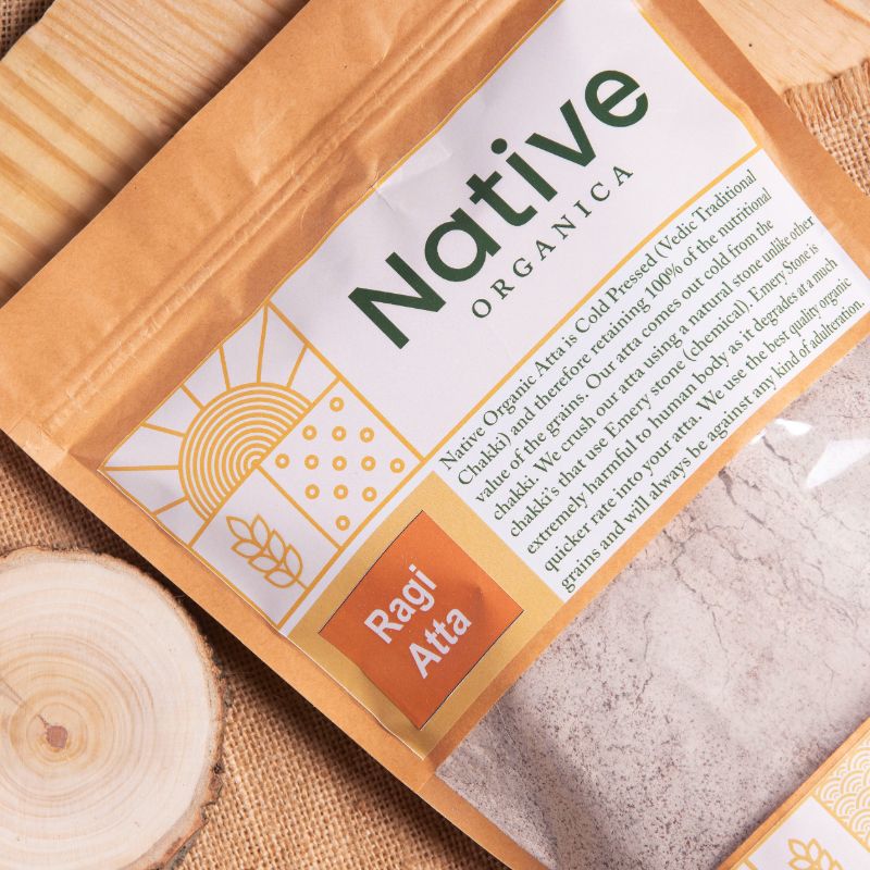 Orgenik: Cold Pressed Ragi Atta from the brand Native Organica 
