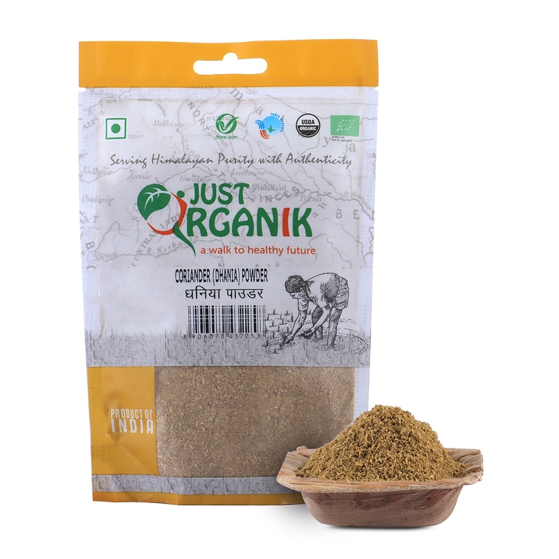 Orgenik: Coriander (Dhania) Powder from brand Just Organik