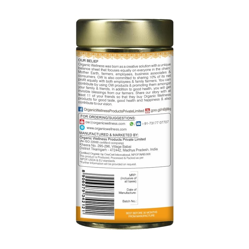 Orgenik: Shop Blossom Chamomile 100 g Tin Pack from the brand Organic Wellness