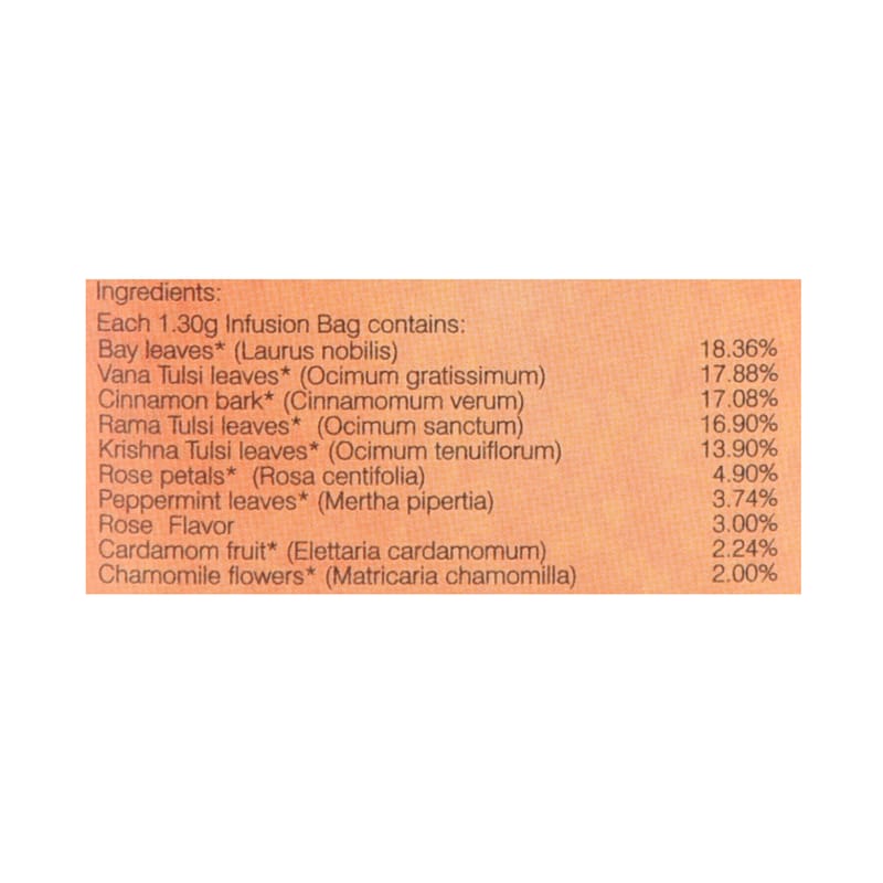 Orgenik: Shop Cinnamon Indian Rose 25 Teabags from the brand Organic Wellness