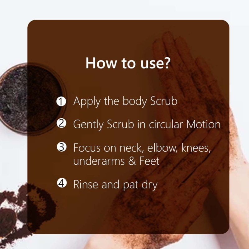 Orgenik: Shop Coffee Body Scrub With Honey & Oatmeal from brand Samisha