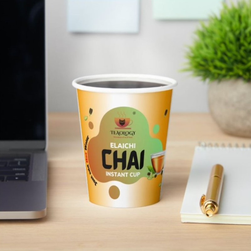 Orgenik: Shop Instant Elaichi Chai CUPS | 10 X 150 ml from brand Teaology