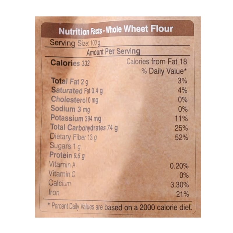 Orgenik: Shop Bundelkhand Wheat Atta 450 g from the brand Organic Wellness