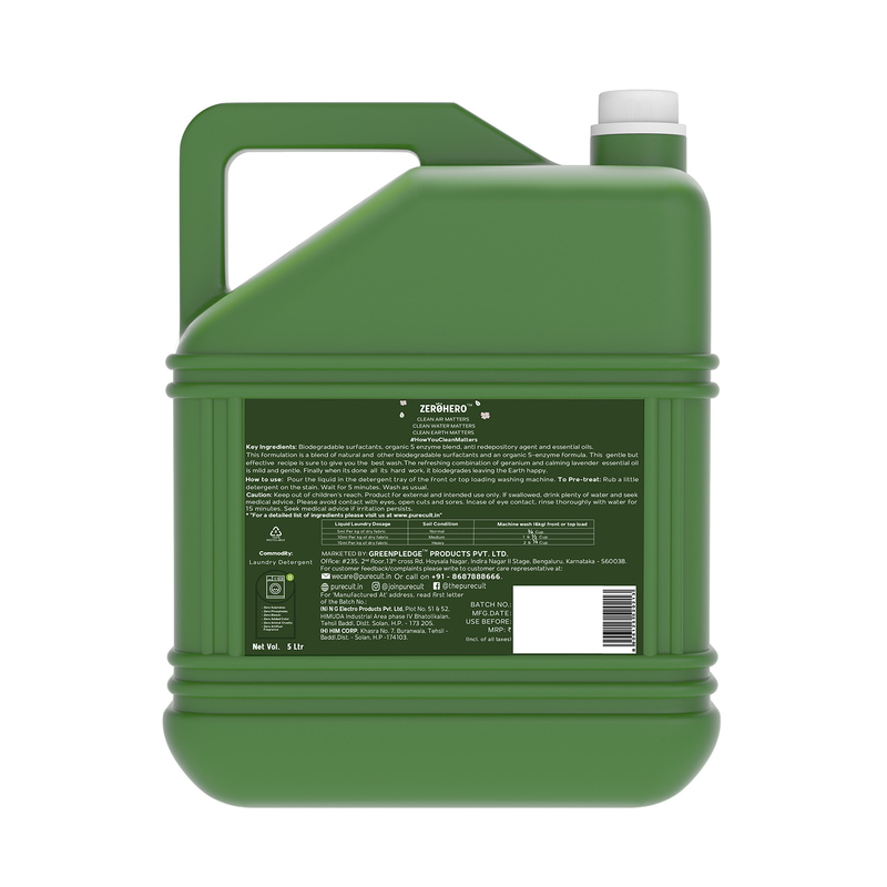 Orgenik: Shop Eco-Friendly Liquid Laundry Detergent with Geranium & Lavender Essential Oils from the brand PureCult