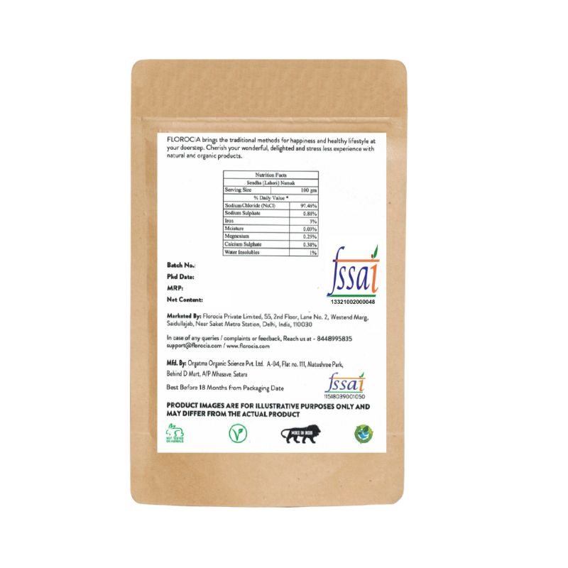Orgenik: Sendha (Lahori) Salt from brand Florocia