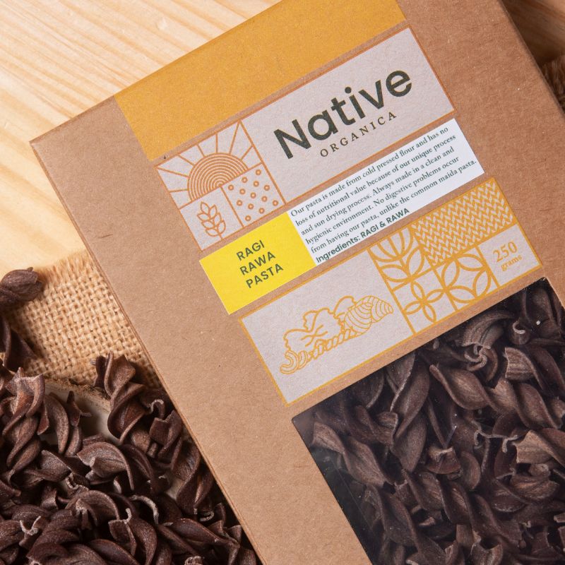 Orgenik: Organic Whole Grain Pasta (Ragi Rawa) from the brand Native Organica 