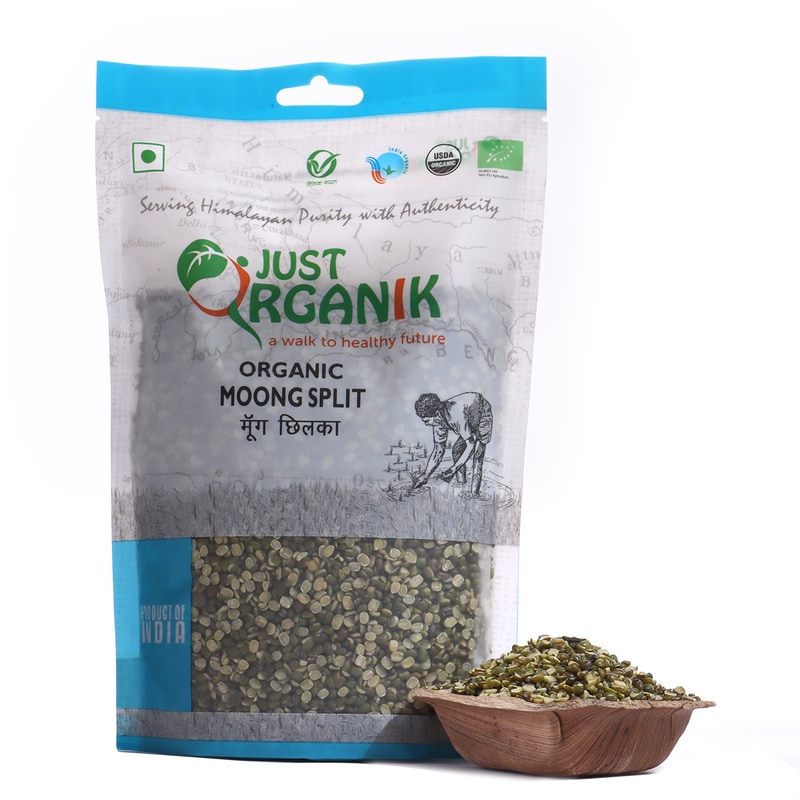 Orgenik: Moong Split Chhilka from brand Just Organik