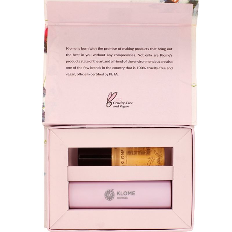 Orgenik: Gift pack - Moon Rise Lipstick + Under the Lemon Tree mini lip oil from the brand Klome Essentials