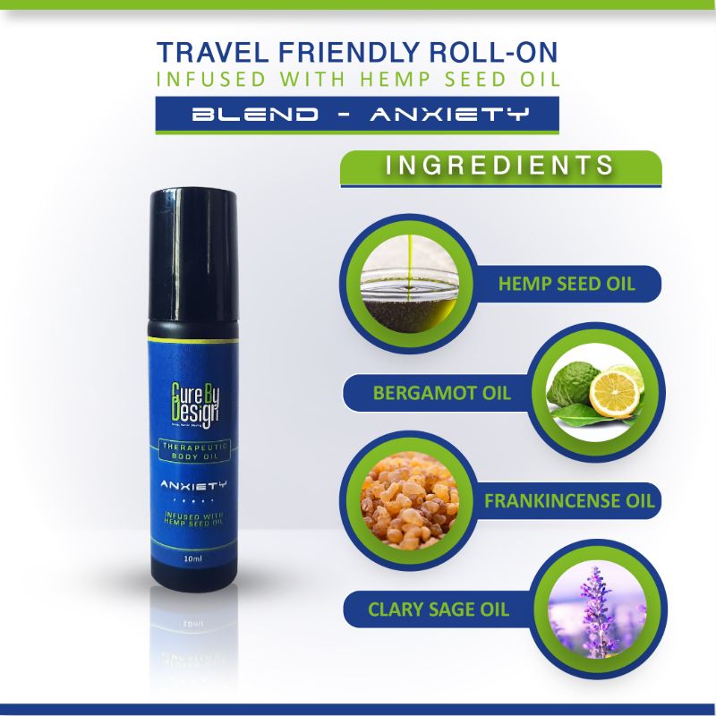 Orgenik: Therapeutic Healing Roll on (Anxiety ) from the brand Cure By Design