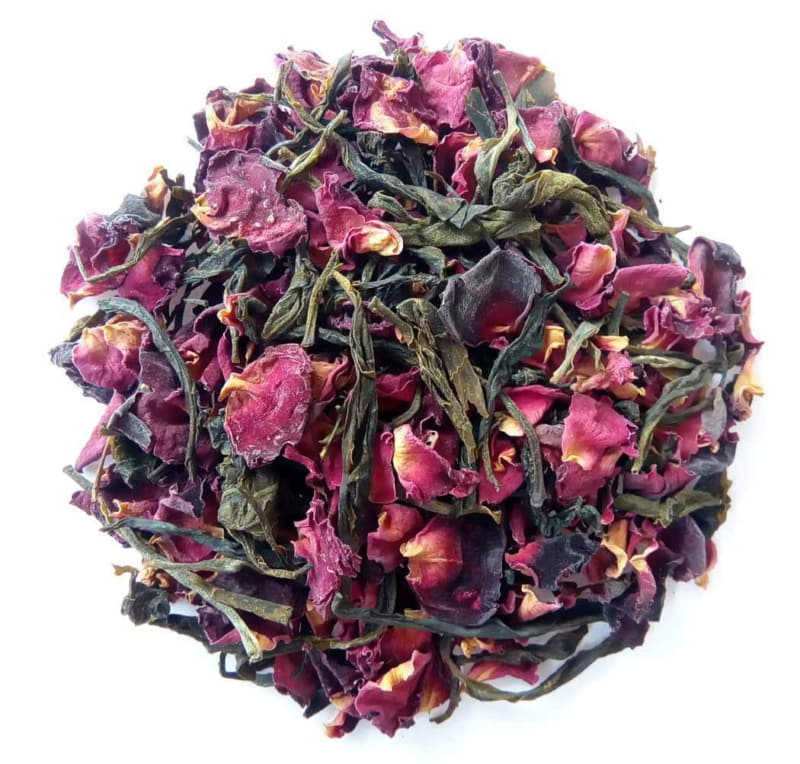 Orgenik: Shop Mountain Rose Green Charm | (Loose leaf tea) from brand Teaology