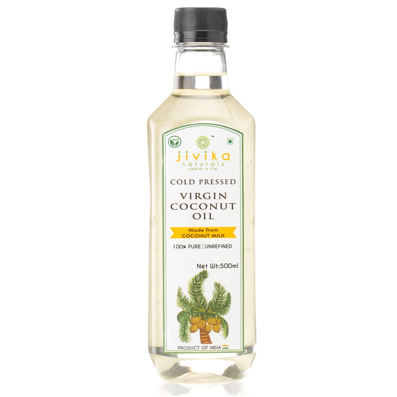 Orgenik: Shop Cold Pressed Virgin Coconut Oil 1ltr from the brand Jivika Naturals