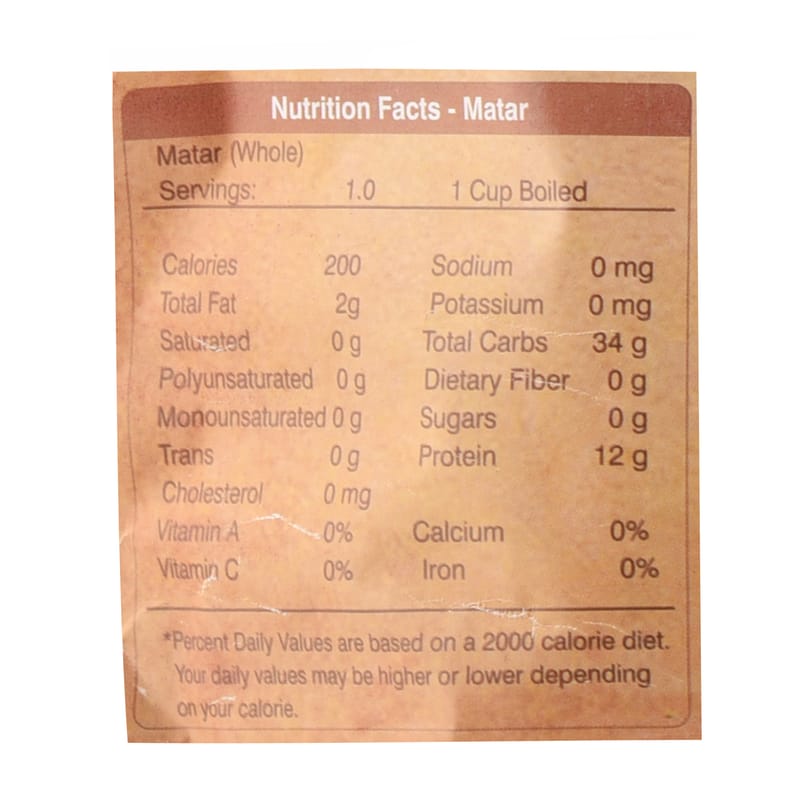 Orgenik: Shop Matar Whole 450 g from the brand Organic Wellness