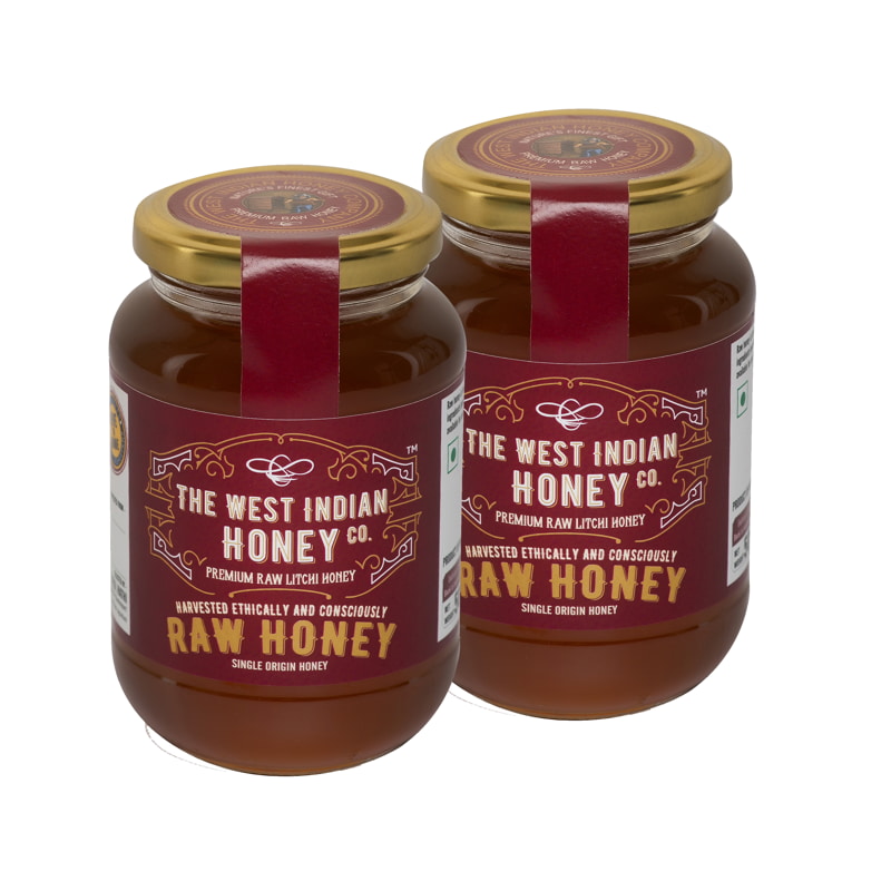 Buy Raw Unprocessed Honey 500grams Pack Of 2 From Brand The West